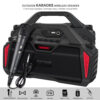 Portable Outdoor Bluetooth Wireless Speakers, with Microphone Boombox, Support FM Radio TF Card USB AUX, 6011M - Image 3