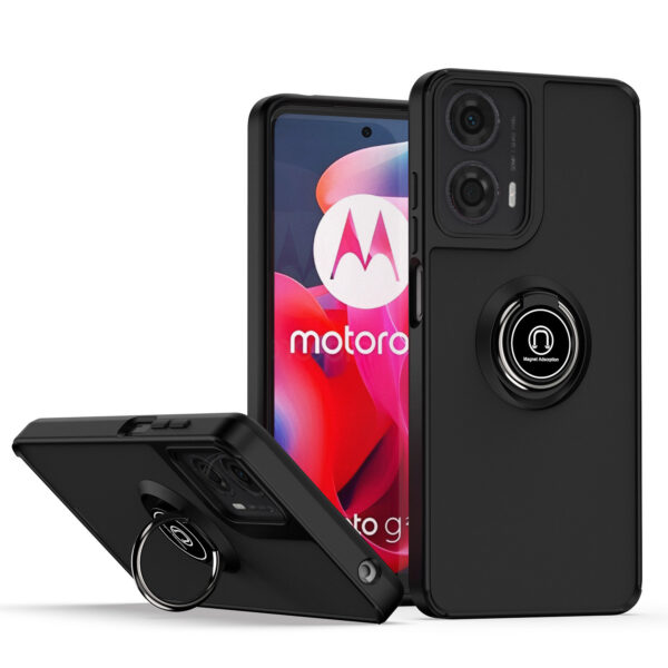 For Moto G Stylus 2024 Case with Magnetic Ring Hard Cover HDL99