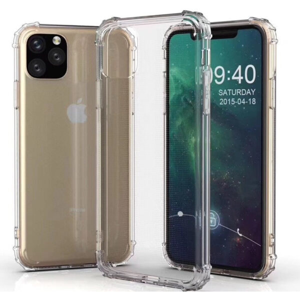 For iPhone 11 Pro Max Case with Air Cushion Clear Transparent Soft Cover SFL74
