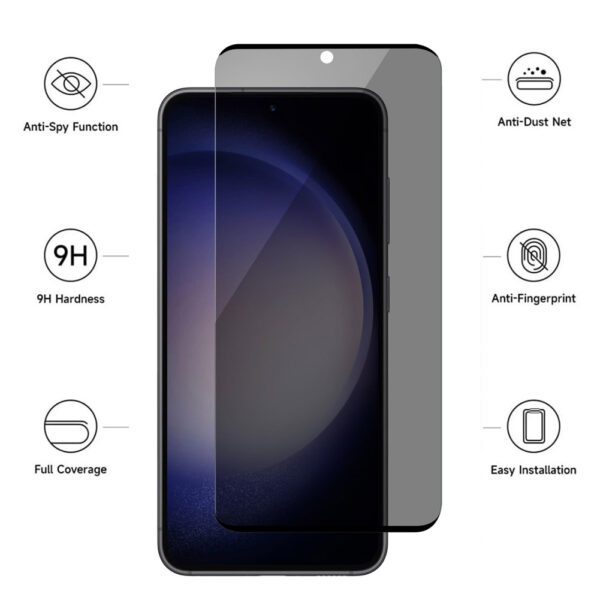 For Galaxy S24 Plus (6.7 inch) Anti-Spy Privacy Tempered Glass Screen Protector - Image 4