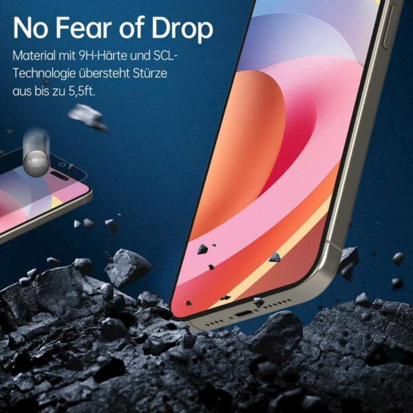 For iPhone 15 (6.1 inch) Anti-Spy Privacy Tempered Glass Screen Protector 2.5D Black - Image 7